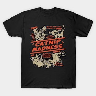 Catnip Madness Cute Kitten Funny Cat Pet Humor Cat High T-Shirt